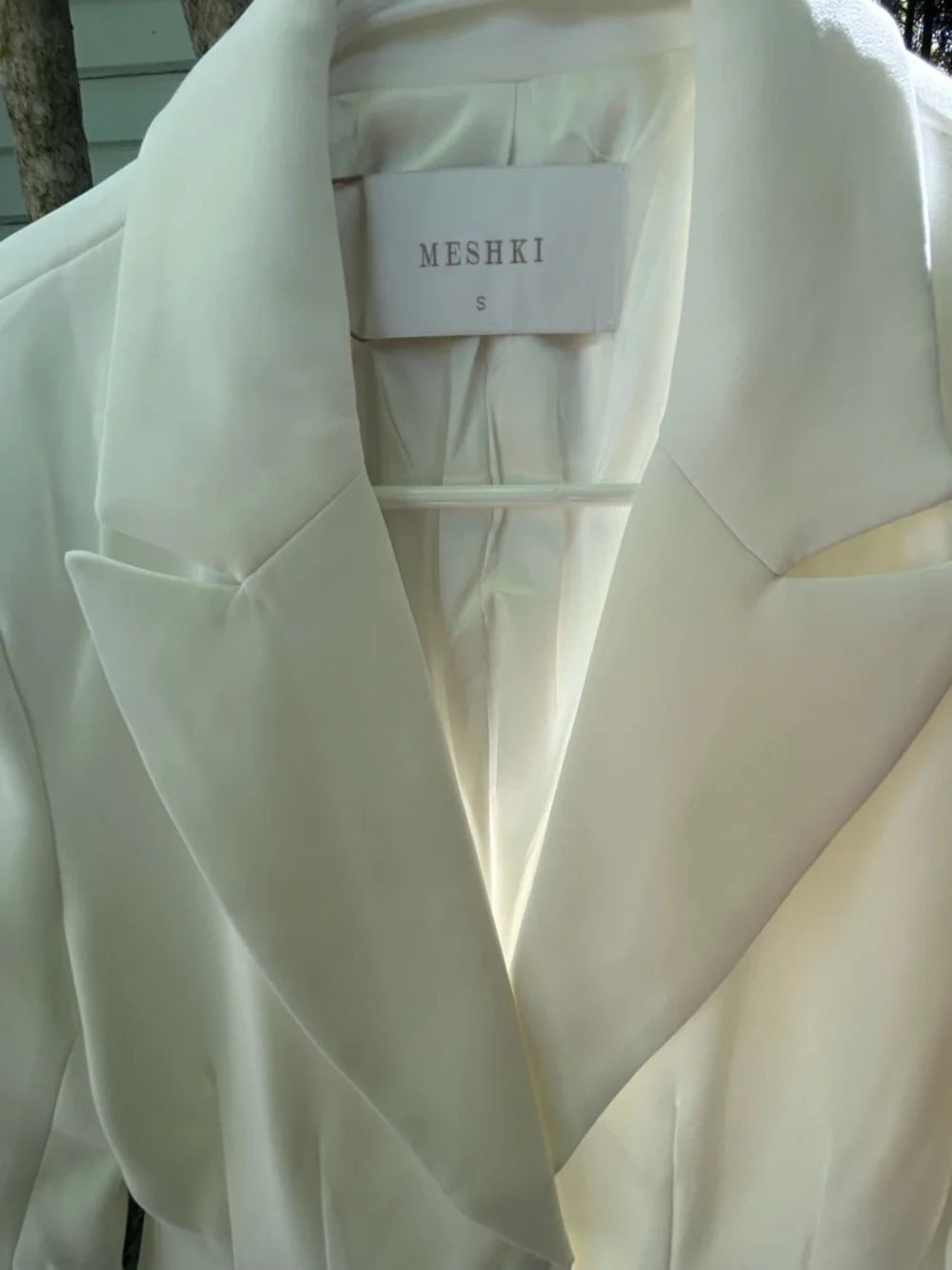 NWT Meshki Helda Fitted Blazer in white - Picture 10 of 11